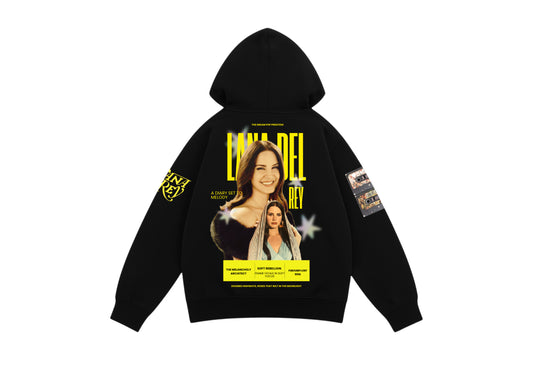 Lana Del Rey Black Oversized Hoodie