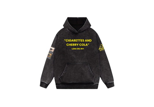 Lana Del Rey Acid Wash Oversized Hoodie