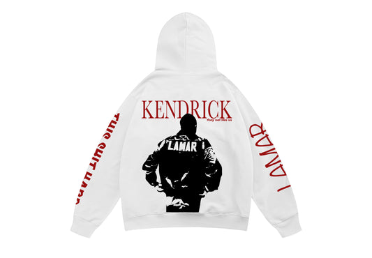 Kendrick White Oversized Hoodie