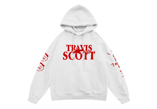 Travis White Oversized Hoodie