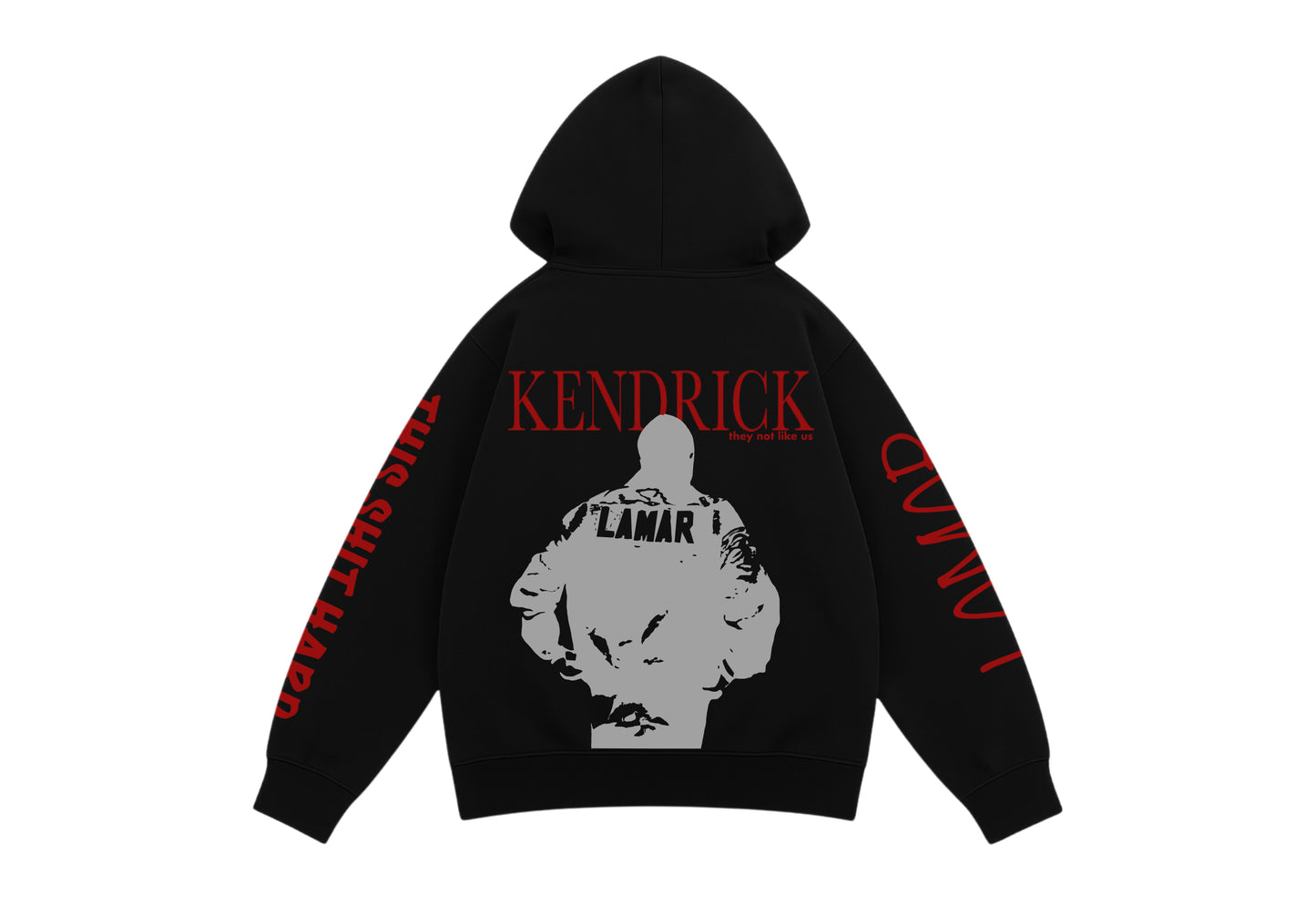 Kendrick Black Oversized Hoodie