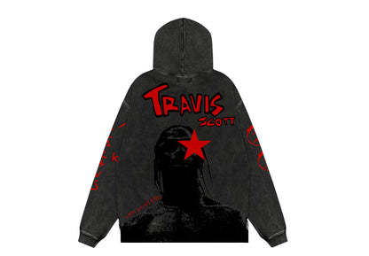 Travis Acid Wash Oversized Hoodie