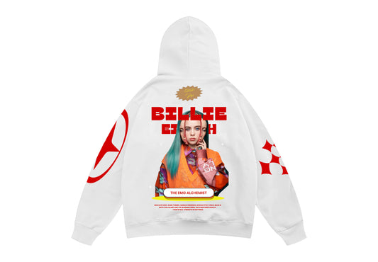 Billie Eilish White Oversized Hoodie