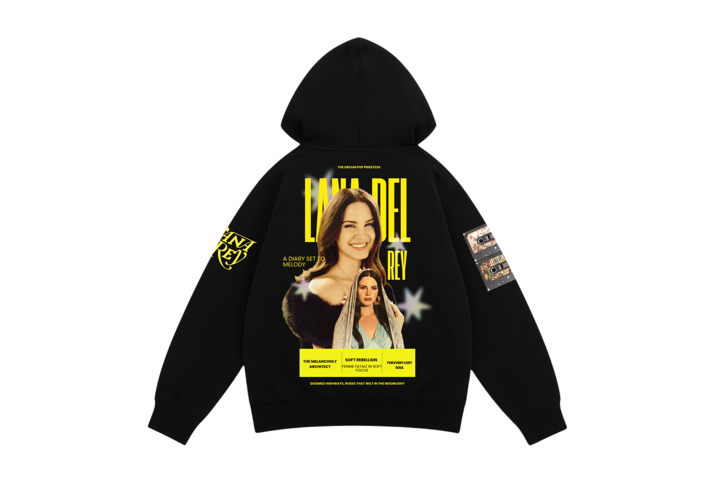 Lana Del Rey Black Oversized Hoodie