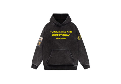 Lana Del Rey Acid Wash Oversized Hoodie