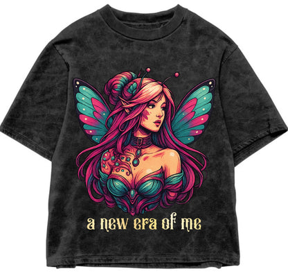 A new era of me | Acid Wash Oversized Tee